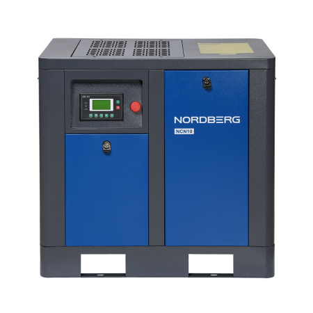 Компрессор винтовой, 7,5 кВт, 10 бар, 850 л/мин, без ресивера ncn10