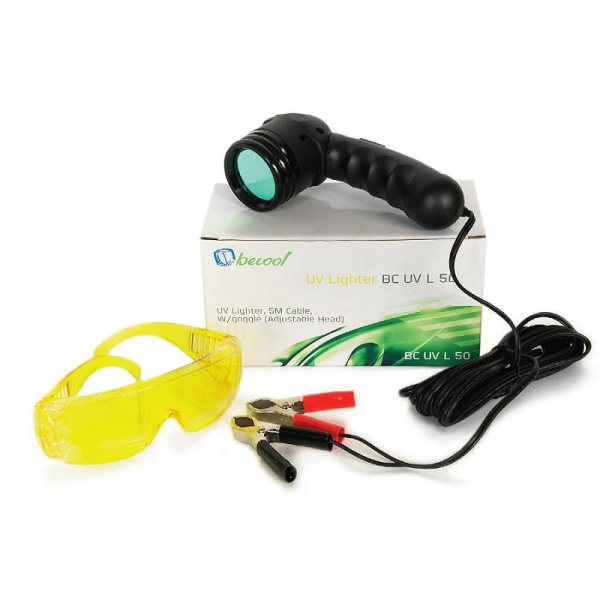 UV набор для поиска утечек - лампа 50 Вт, 12V + очки, BC-UV-L-50 169756