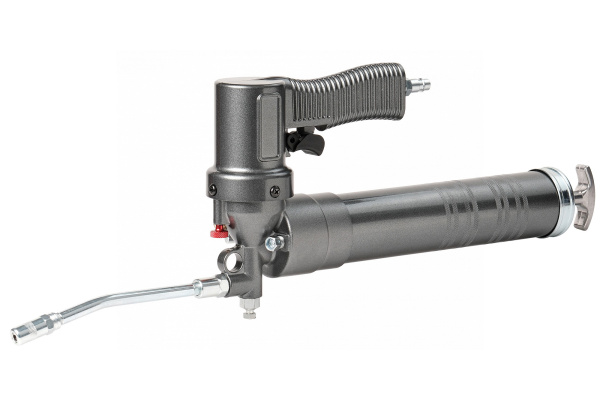 Шприц плунжерный пневматический для густой смазки с быстросъёмным соединением головки на тубу и поворотом рукоятки, 400 мл no3402