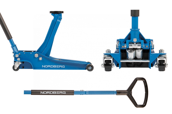Домкрат подкатной 3,3 т, супернизкий подхват n32033