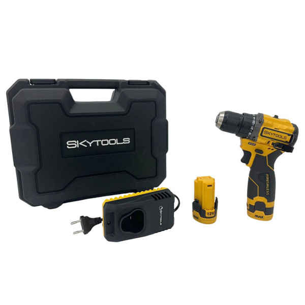Аккумуляторная дрель-шуруповерт SKytools, (2.0 Ач х 2, 12В),SK7002 207895