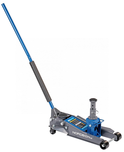 Домкрат подкатной 2 / 3 т с изменяемой высотой подхвата и регулируемой проставкой n32025