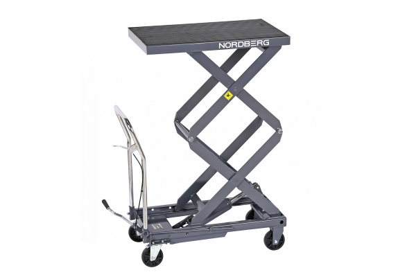 Стол подъемный гидравлический, 300 кг, двойные ножницы, серый n3t301g