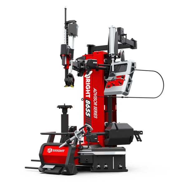 Шиномонтажный станок до 30inch (Дюйм), 2 ролика отжима, авт. головка, третья рука, подъемник колес, BRIGHT, 8655 203058