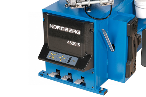 Станок шиномонтажный полуавтомат, односкоростной, стол с накладками, 220 В, синий 4639,5(b) 220