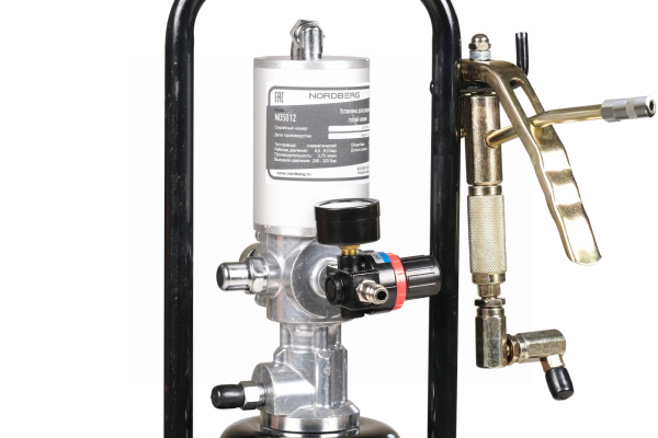 Установка пневматическая для раздачи густой смазки с баком, 12 л no5012