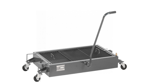 Емкость для сбора масла на колесах, 58 л, серая no2358(g)