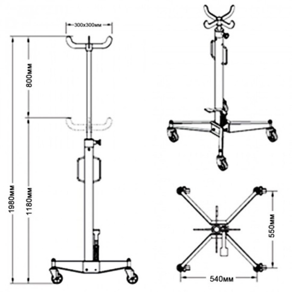Стойка трансмиссионная (крюк) 0,5T MS0102A ms0102a