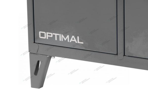 Верстак слесарный трехтумбовый, 3 серые створки nw303 7012/7015