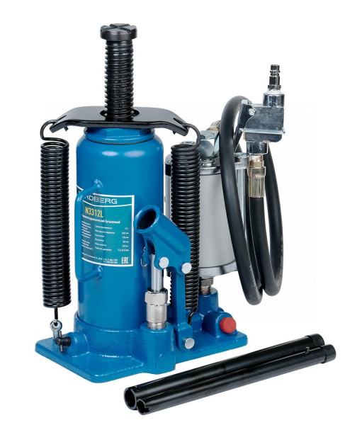Домкрат бутылочный пневмогидравлический, 12 т n3312l