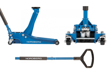 Домкрат подкатной 3,3 т, супернизкий подхват n32033