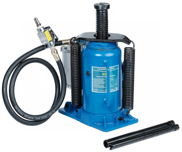 Домкрат бутылочный пневмогидравлический, 20 т n3320l