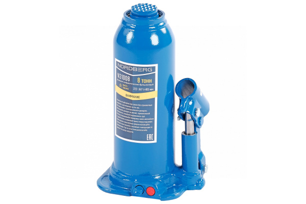 Домкрат бутылочный, 8 т n31008