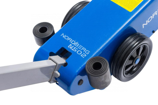 Домкрат пневмогидравлический подкатной двухштоковый, 25/50 т n502