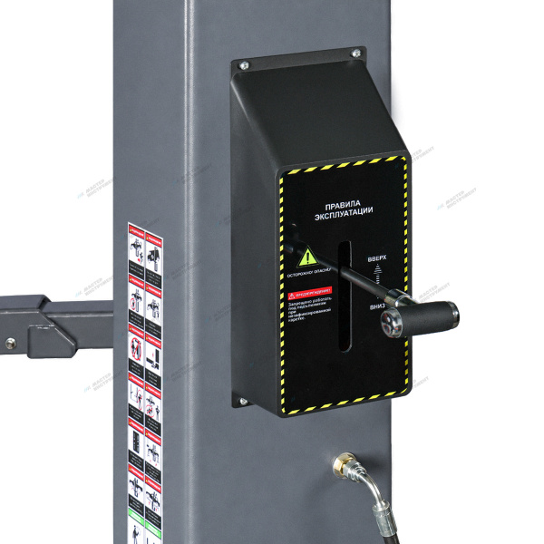 Подъемник двухстоечный 4 т, снятие со стопоров с одной колонны, 380 В, цвет серый stx35th-380-7015