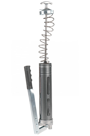 Шприц двухплунжерный для густой смазки с окнами в тубе, 400 мл no2406