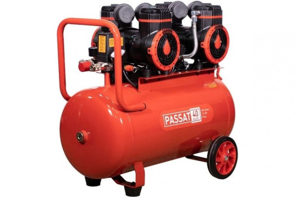 Компрессор PASSAT-40 BLACK тихий, без масл. (40л, 340л/мин, 1.8кВт) 31400