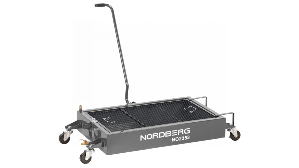 Емкость для сбора масла на колесах, 58 л, серая no2358(g)