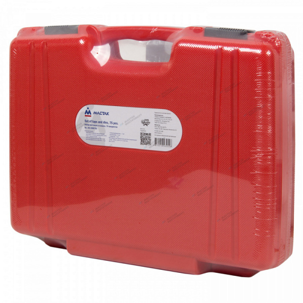 Набор метчиков и плашек SK-5 M3-M12, 1/8inch (Дюйм)inch (Дюйм)-1/2inch (Дюйм)inch (Дюйм), кейс, 75 предметов 351-00075c