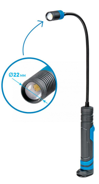 Фонарь светодиодный гибкий, аккумуляторный, 3,7 В 1930