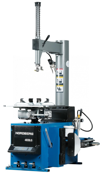 Станок шиномонтажный полуавтомат, односкоростной, усиленный отжим, 220 В, синий 4639,5