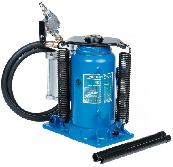 Домкрат бутылочный пневмогидравлический, 20 т n3320l