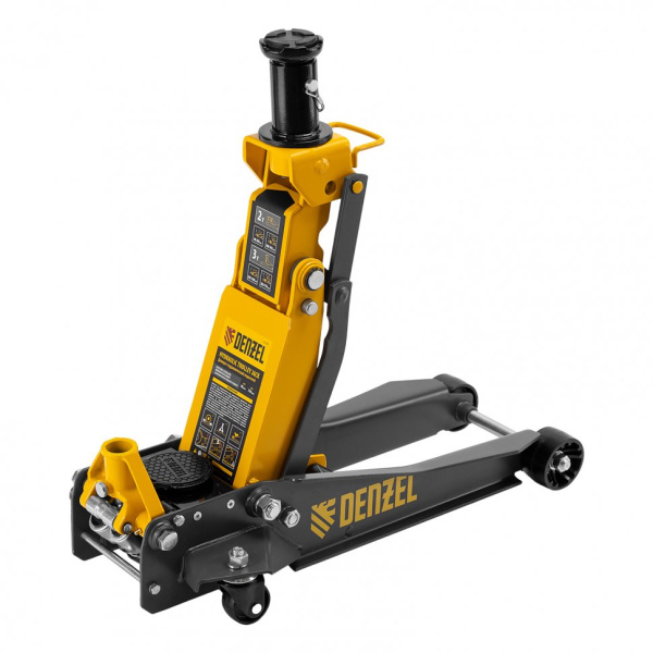 Домкрат гидравлический подкатной, 2/3 т, 98-770 мм, быстрый подъем, низ. подхват, проф, SUV// Denzel 51270