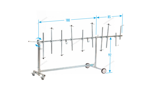 Стенд для окраски деталей, вращающийся, усиленный s2p