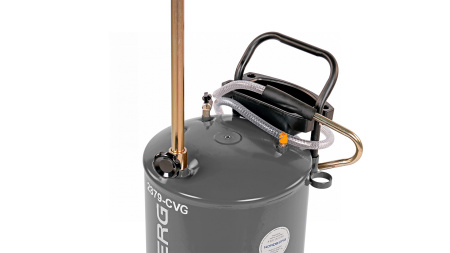 Установка для сбора масла пневматическая, 65 л, серая 2379-cvg