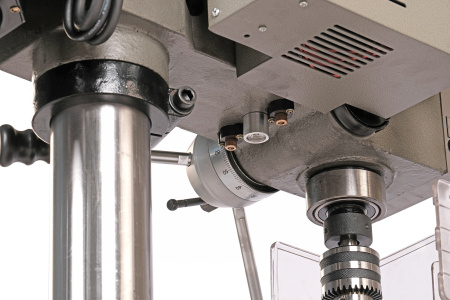 Станок сверлильный профессиональный (1100 Вт, 25 мм, вариатор скорости, нарезание резьбы, тиски) nd2554pv