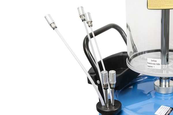 Установка для замены масла со сливной воронкой щупами и колбой 70 л. MC7004 mc7004