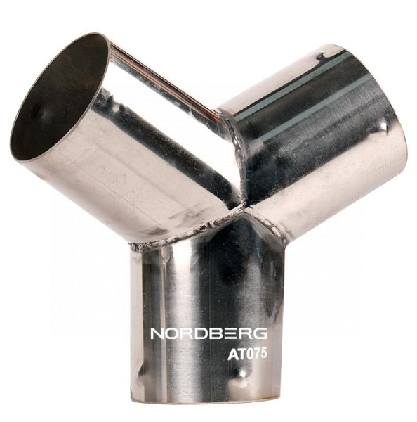 Насадка металлическая Y-образная для шланга D=75 мм nordberg at75