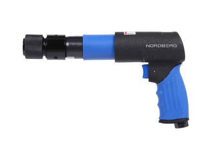 Пневмозубило 250 мм, с комплектом насадок и быстросъемным держателем в кейсе, 20 предметов np5070k1