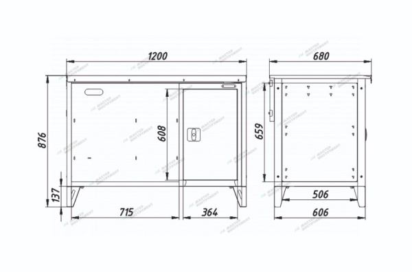 Верстак слесарный однотумбовый, 1 серая створка nw101 7012/7015