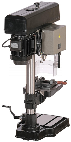 Станок сверлильный профессиональный (750 Вт, 20 мм, вариатор скорости, нарезание резьбы, тиски) nd2053pv