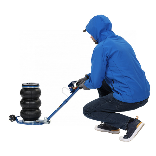 Домкрат подкатной, пневматический, 3 т n023