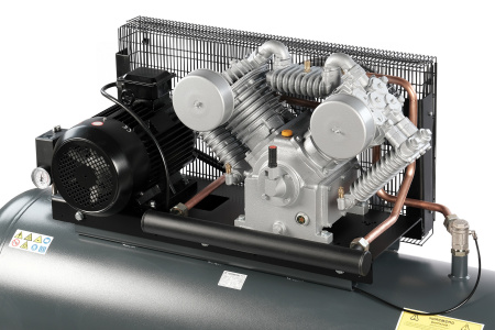 Компрессор поршневой с ременной передачей 380 В, ресивер 500 л, 1400 л/мин ncp500/1400-16