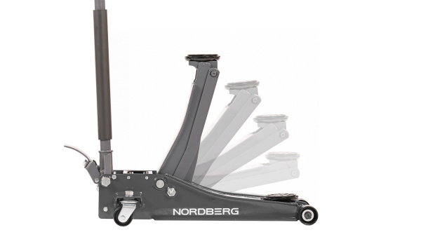 Домкрат подкатной 3,2 т, супернизкий подхват, педаль n32032g