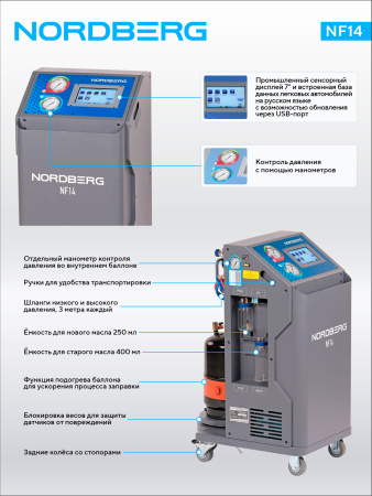 Установка автомат для заправки автомобильных кондиционеров nf14