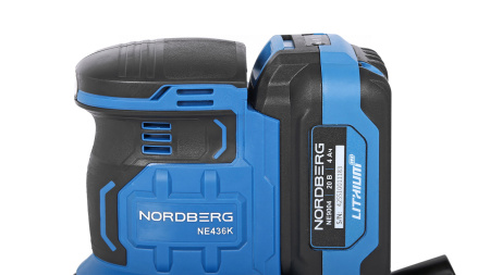 Орбитальная шлифмашина с регулировкой оборотов, аккумуляторная, 150 мм ne436k