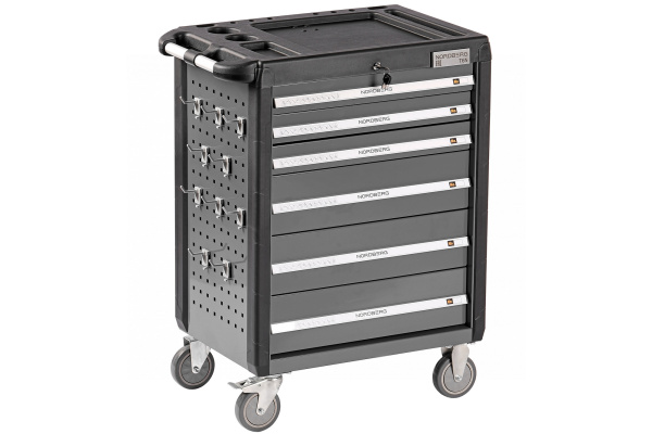Тележка инструментальная, 6 выдвижных ящиков, серая t6n(g)