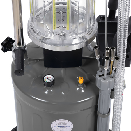 Установка для сбора масла пневматическая, 80 л, серая (ст.арт.2380) 2380g