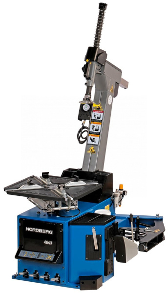 Станок шиномонтажный автомат, двухскоростной, стол с накладками, 380 В, синий 4643(b)