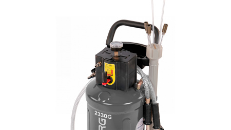 Установка для сбора масла пневматическая, 30 л, серая 2330g