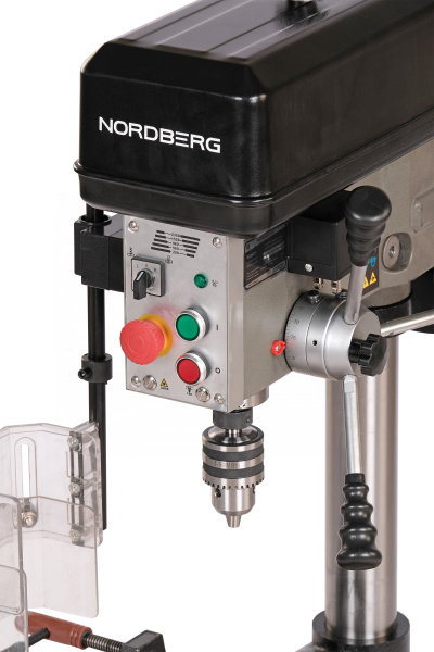 Станок сверлильный профессиональный с тисками, 750 Вт, 20 мм, 5 скоростей, нарезание резьбы nd2053p