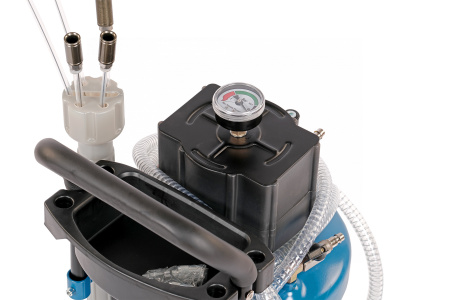 Установка для сбора масла пневматическая, 30 л, синяя 2330b