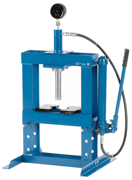 Пресс гидравлический настольный, 10 т, ручной насос n3610l