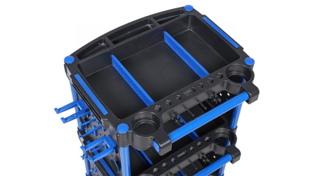 Тележка инструментальная, 3 пластиковые полки, синяя t32b