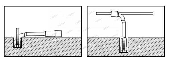 Набор торцевых ключей L-образных, 12 предметов king tony 9-1812mr