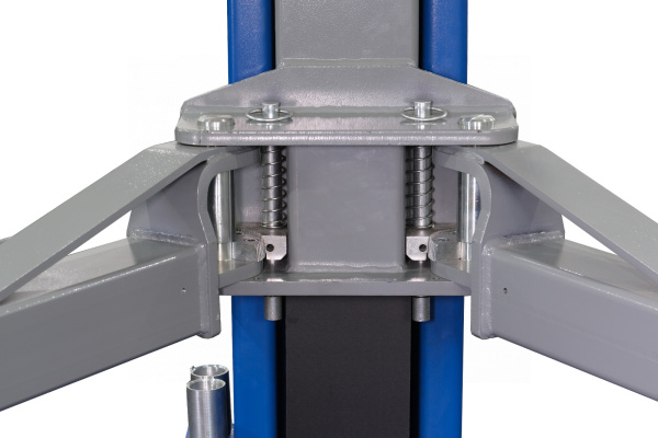 Подъемник двухстоечный 5 т, нижняя синхронизация, с электростопорами, 380 В, синий n4122ae-5g_380